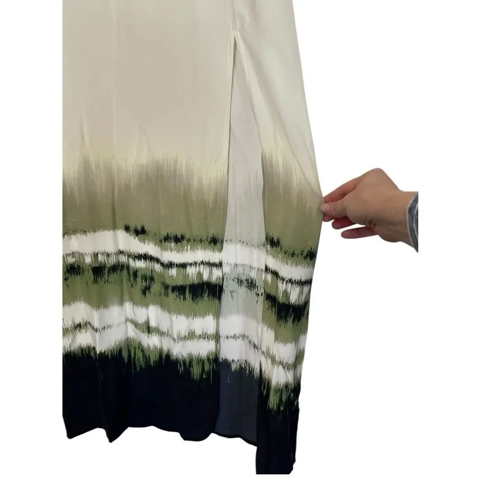 NWT Bec + Bridge Riptide Maxi Skirt 100%‎ Silk Tie Dye High-Waisted Boho US 2